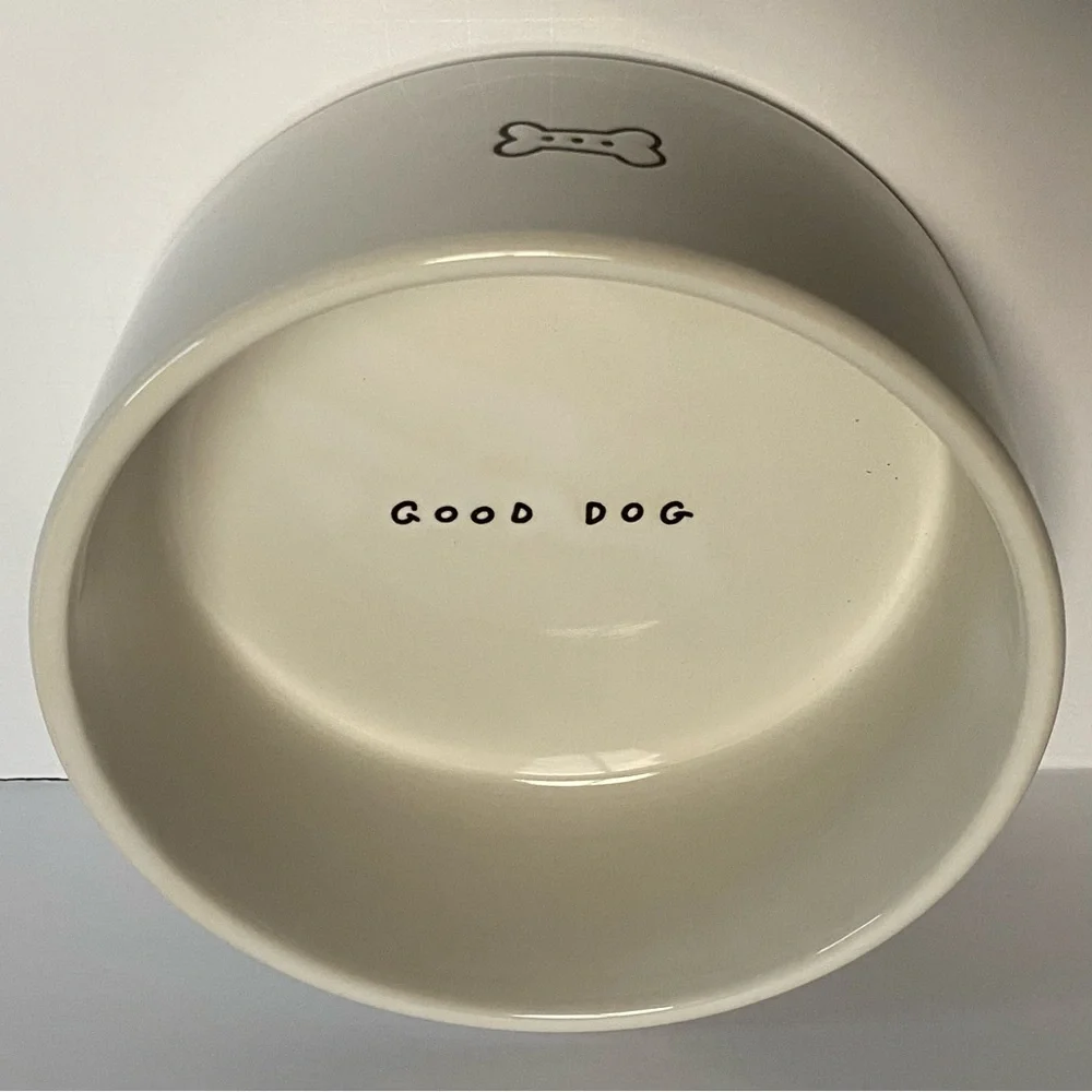 Dog Bowl Stoneware Ceramic 6